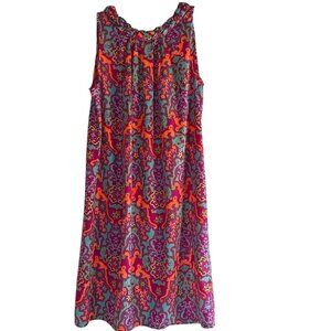Tracy Negoshian Womens Jrs Sun Dress Multicolored Size XS